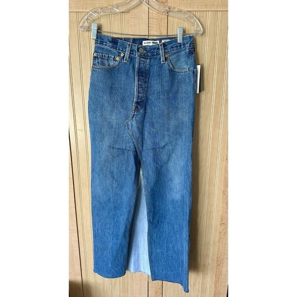 RE/DONE Levi's Denim Front Slit Maxi Skirt in Indigo Size 25 NWT $295 - Picture 11 of 11